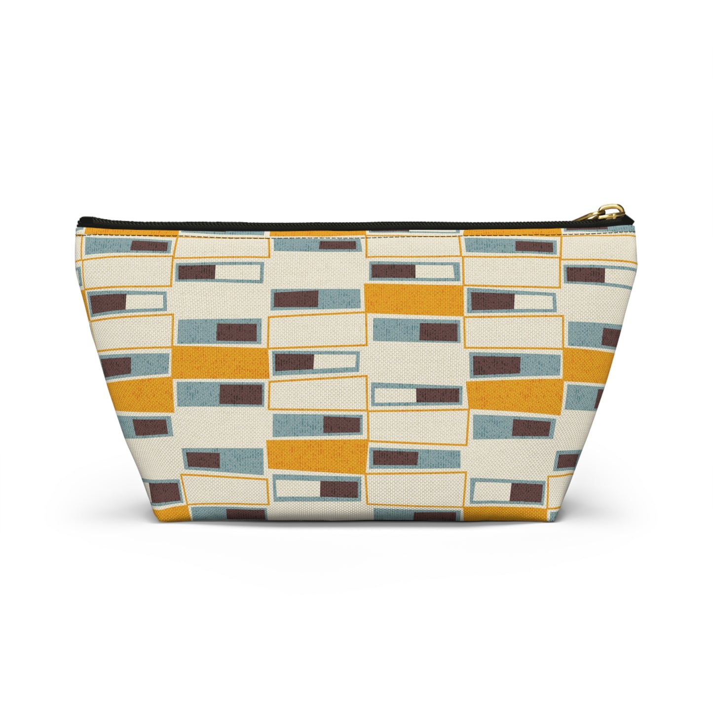 Abstract Mid Century Modern Zipper Pouch. 2 Sizes Available