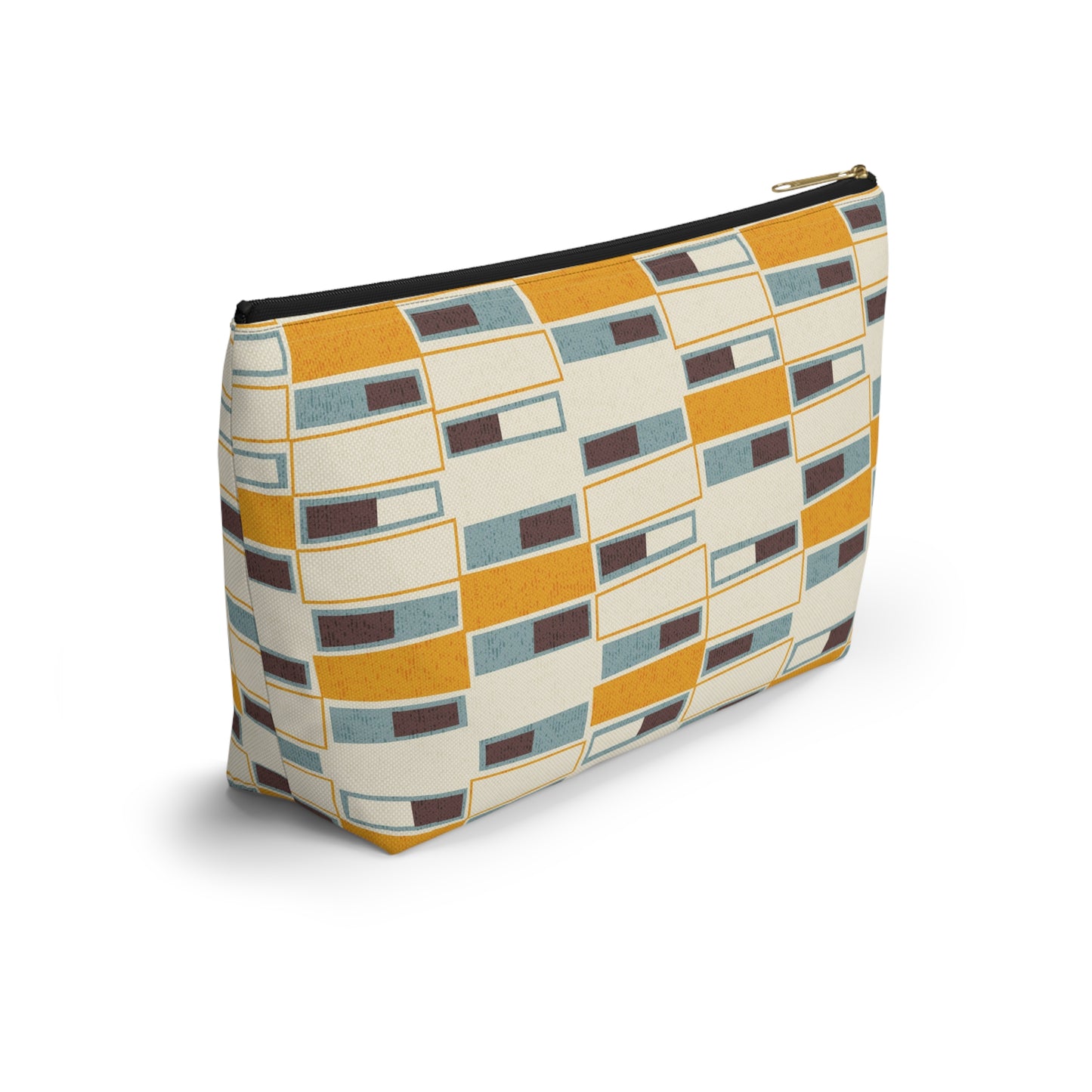 Abstract Mid Century Modern Zipper Pouch. 2 Sizes Available