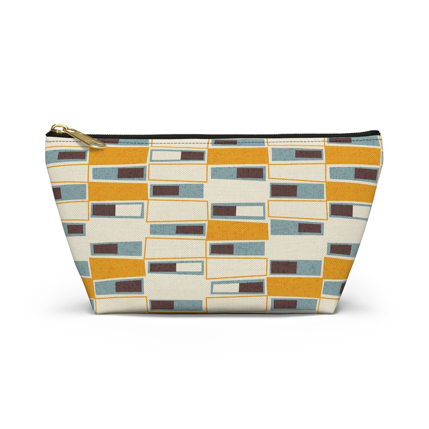 Abstract Mid Century Modern Zipper Pouch. 2 Sizes Available