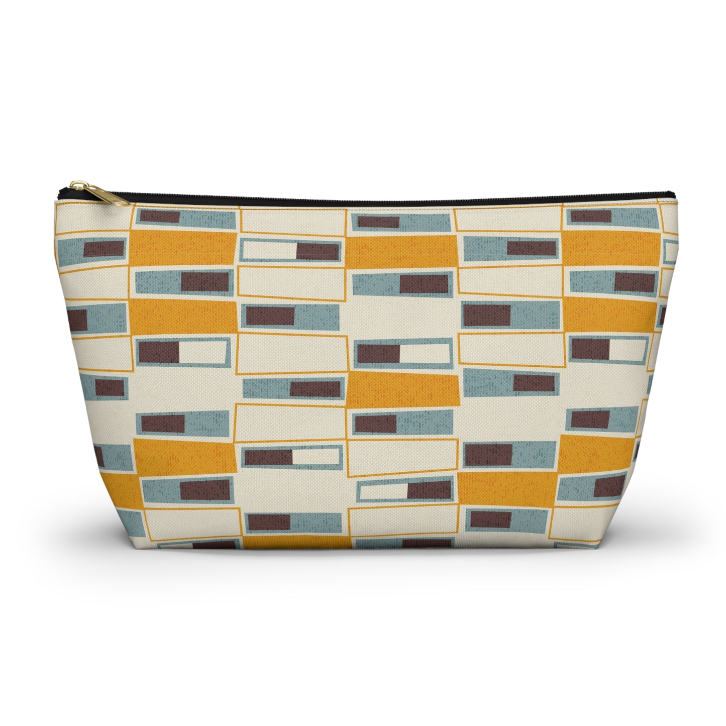 Abstract Mid Century Modern Zipper Pouch. 2 Sizes Available