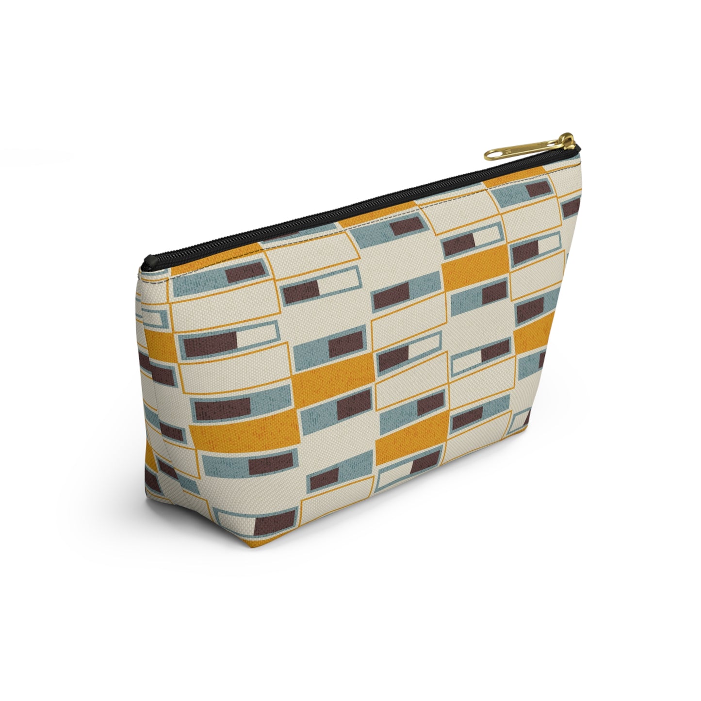 Abstract Mid Century Modern Zipper Pouch. 2 Sizes Available