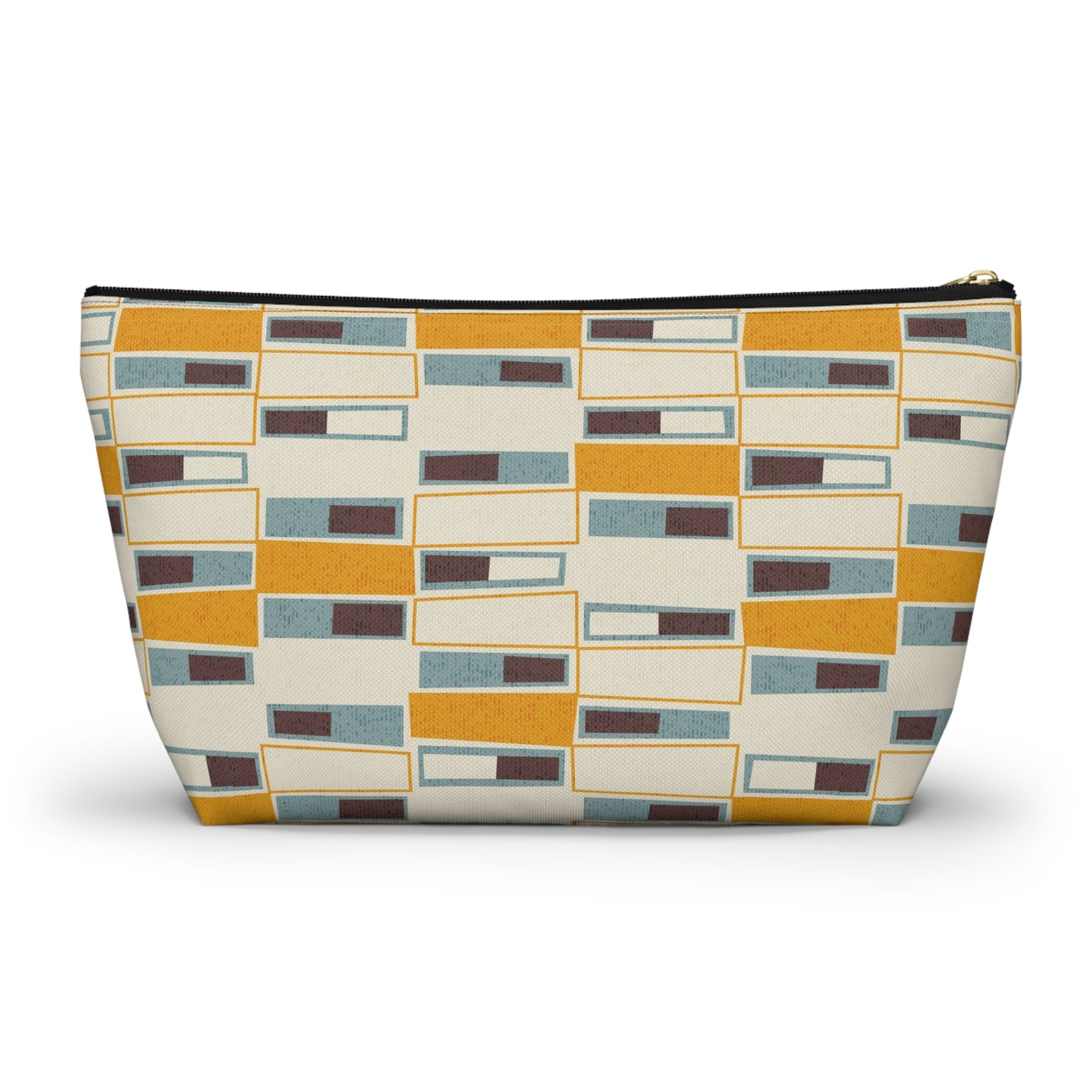 Abstract Mid Century Modern Zipper Pouch. 2 Sizes Available