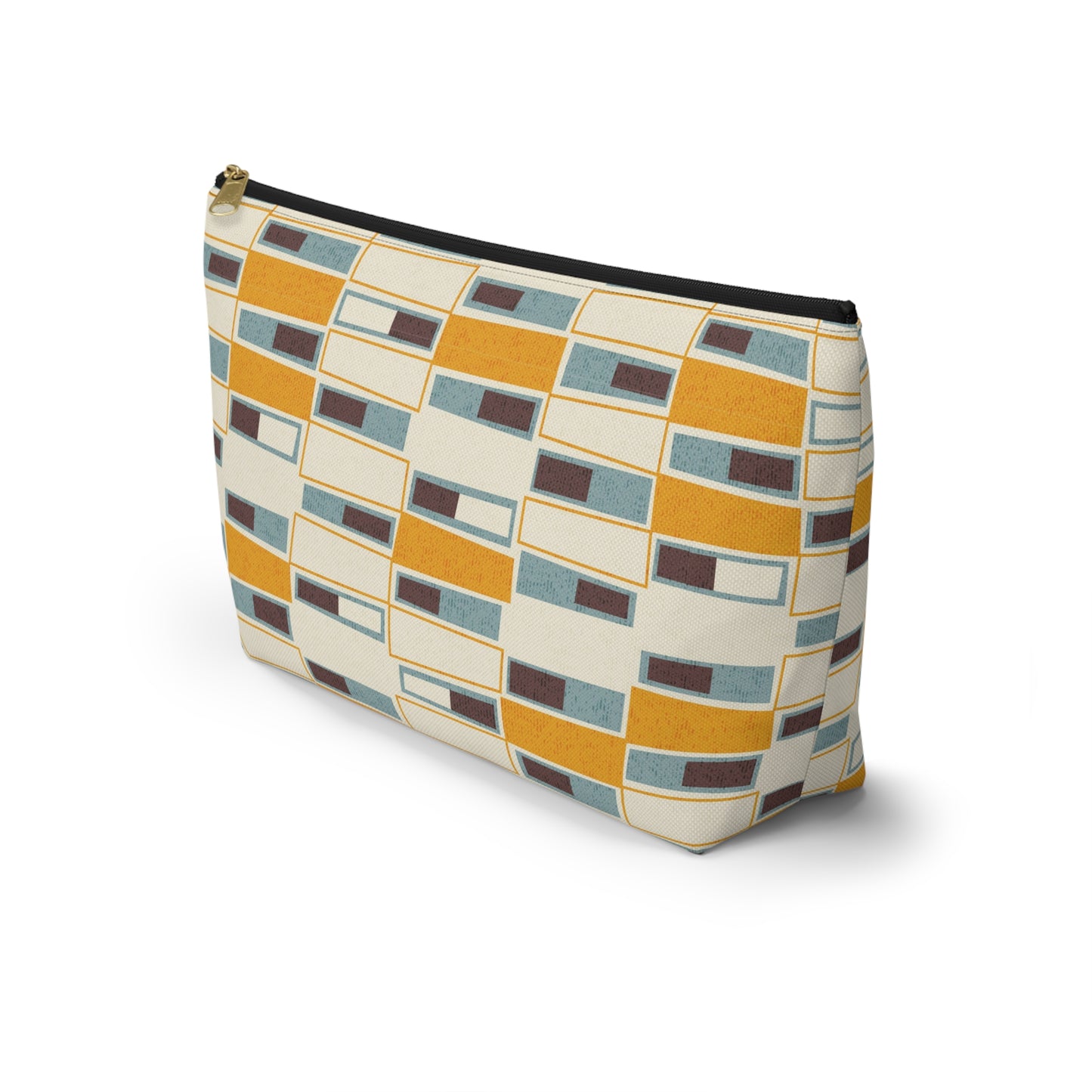 Abstract Mid Century Modern Zipper Pouch. 2 Sizes Available